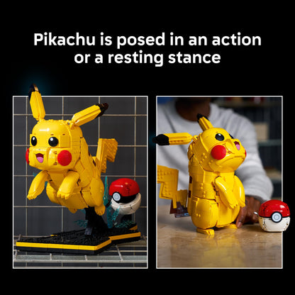 LEGO Pokémon Pikachu and Poké Ball - Collectible Building Sets for Adults, Ages 18+ - Pokémon Figure for Display - Desk, Shelf or Office Decor - Gift for Men & Women - 72152 LEGO