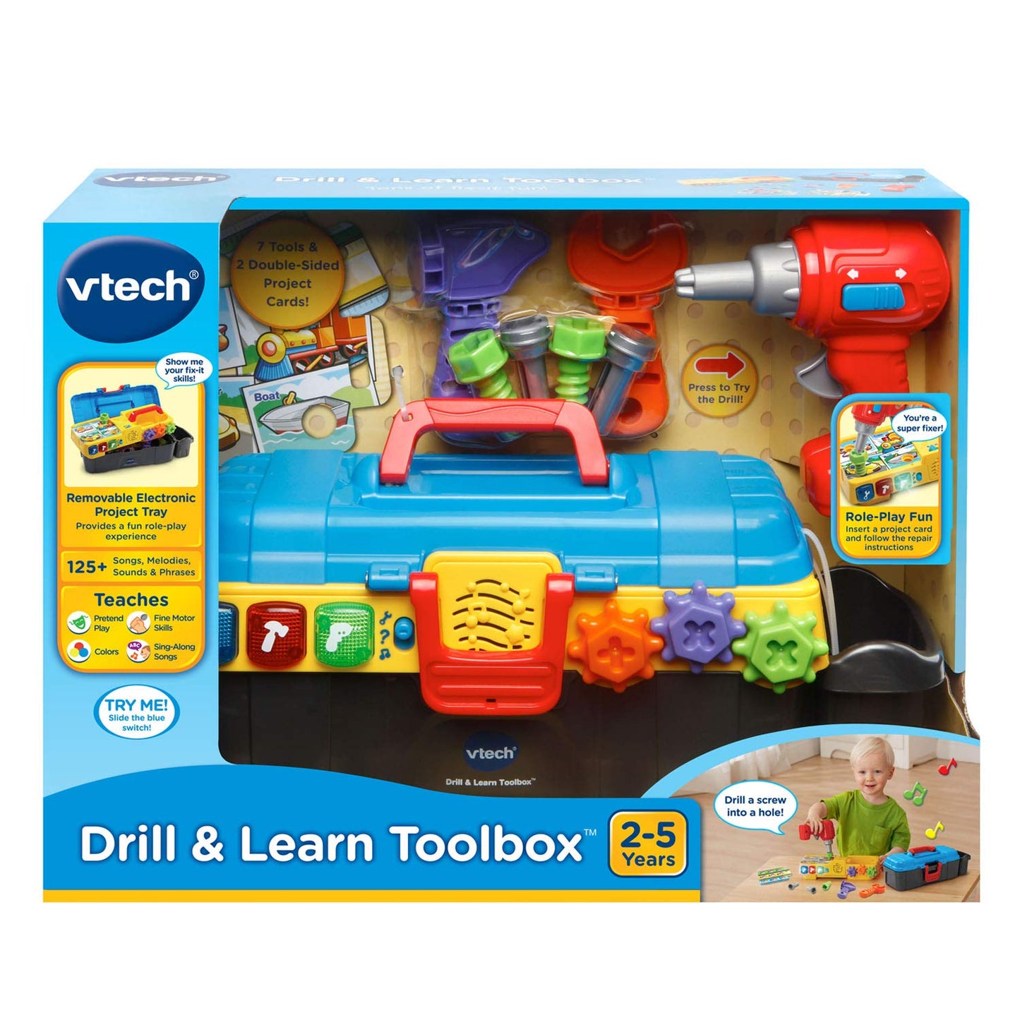 VTech Drill and Learn Toolbox - English Version 🍁 All In One Marketplace Canada