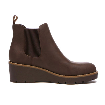 Athlefit Women's Platform Wedge Chelsea Ankle Boots Brown Size 7 🍁 All In One Marketplace Canada