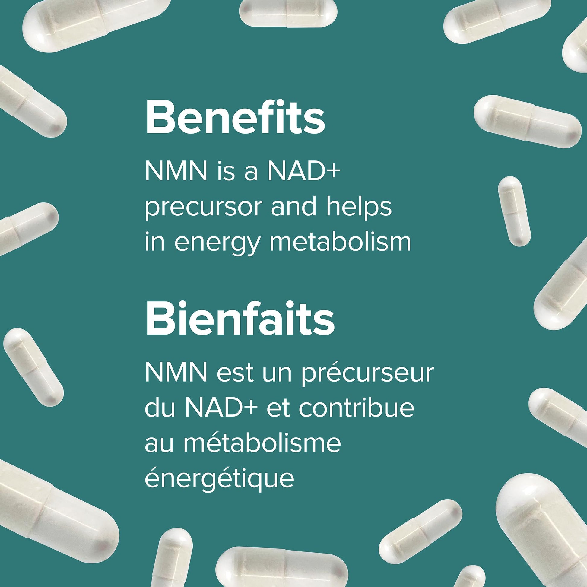Webber Naturals NMN 500 mg (Nicotinamide Mononucleotide), 30 Capsules, Helps Maintain NAD+ Levels, Vegan Webber Naturals