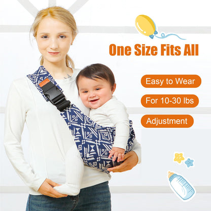 Baby Sling Carrier,2026 New Baby Carrier, Adjustable Baby Sling, Anti-Slip Hip Seat Portable Toddler Carrier,Carrying 10-30 lbs(Black)