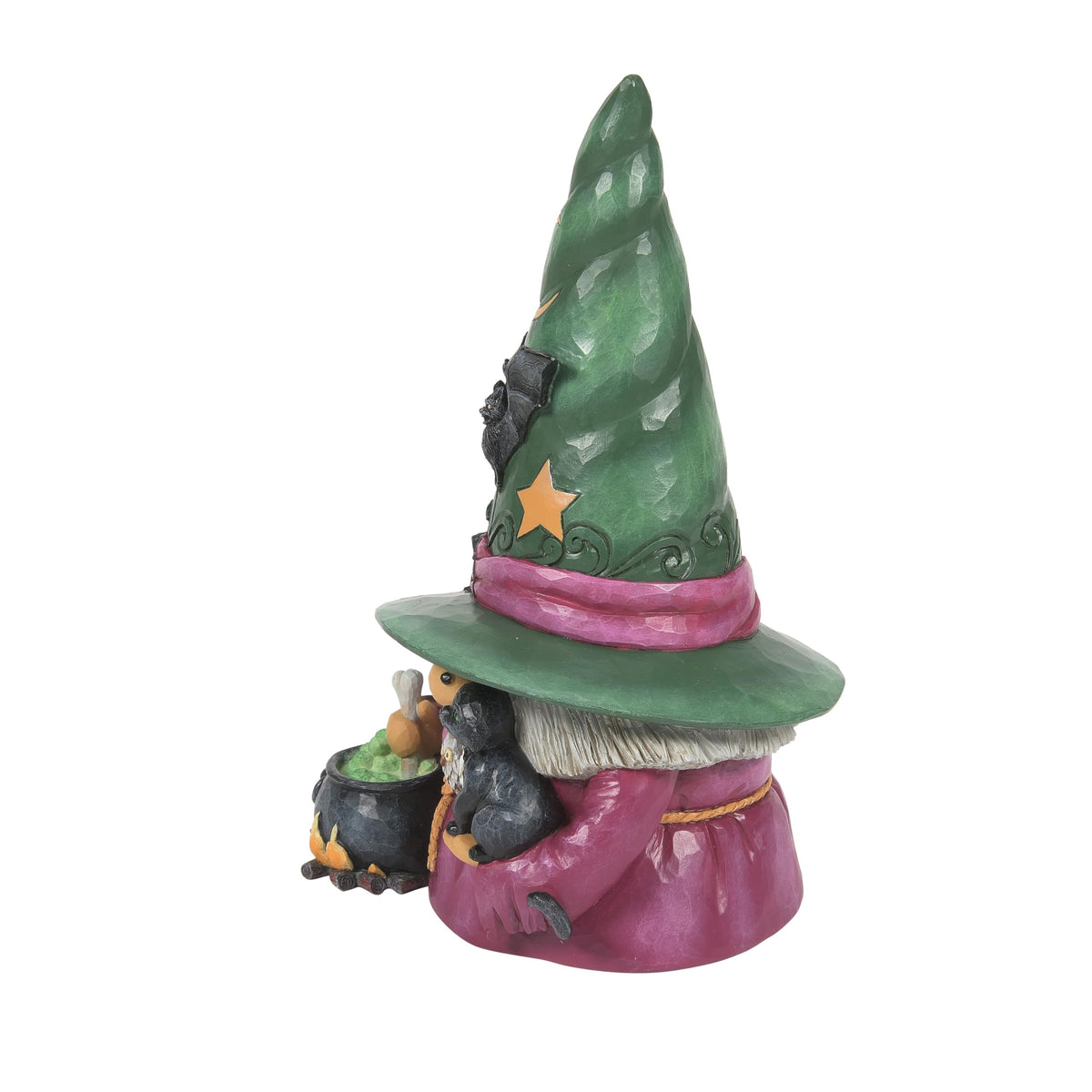 Figurine de gnome sorcière avec chaudron Enesco Jim Shore Heartwood Creek, 19,5 cm, multicolore