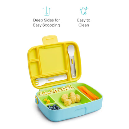 Munchkin Bento Box Toddler Lunch Box, Green