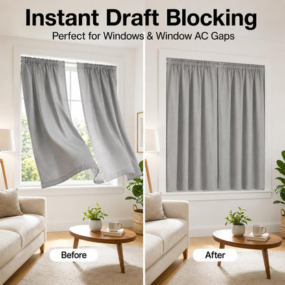 Weather Stripping Door Seal, 196 inch Wedge Seal Strip for Windows, PU Foam Tape Seals, Soundproofing, Insulation Strip for Winter, Door Gap Filler for Door Frame- White 🍁 All In One Marketplace Canada