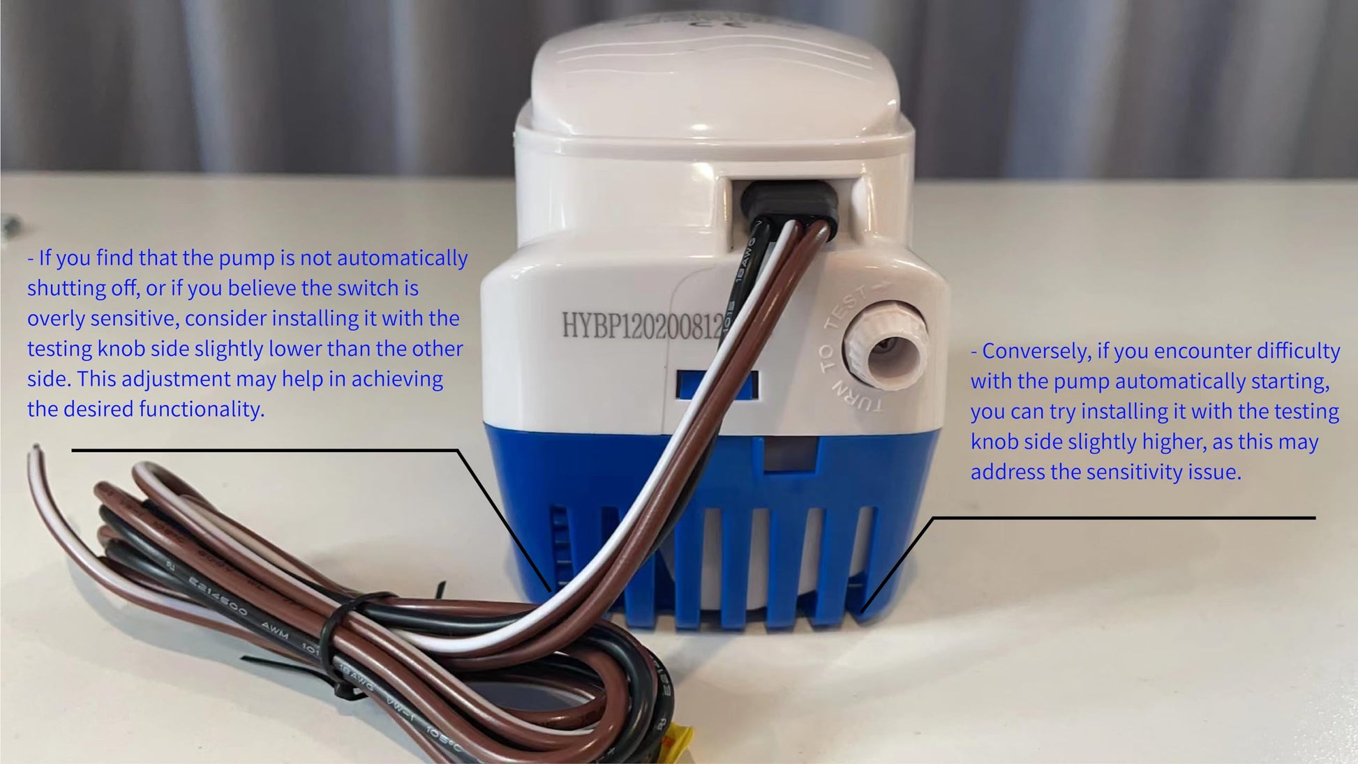 Dontmiss 1100GPH Automatic Submersible Bilge Pump,12V Boat Bilge Pump with Float Switch, High-Flow 3-Blade Impeller, Snap-Off Strainer, 1 1/8'' Outlet - Compact All-in-One for Boats, RV, Ponds & Pools