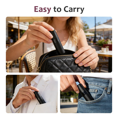 Lisapack Perfume Travel Spray Bottles - 8ml Mini Cologne Refillable Atomizer Decanter for Men - Small Size Travel Essentials Perfume Refill Decant Dispenser for Women Purse Pocket 3PCS Black - Available at All In One Marketplace Canada