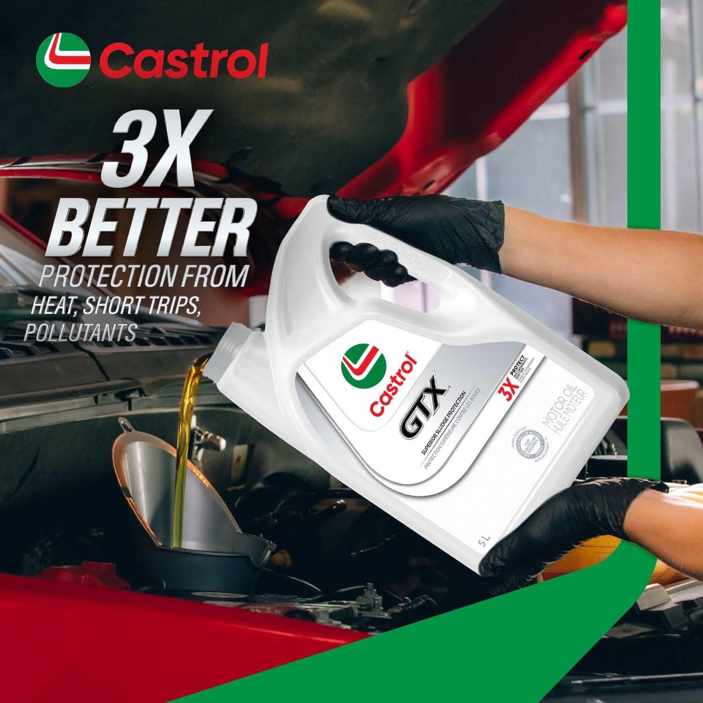 Castrol GTX Conventional 5W-30 Motor Oil, 5 Litres | Made in Canada Castrol