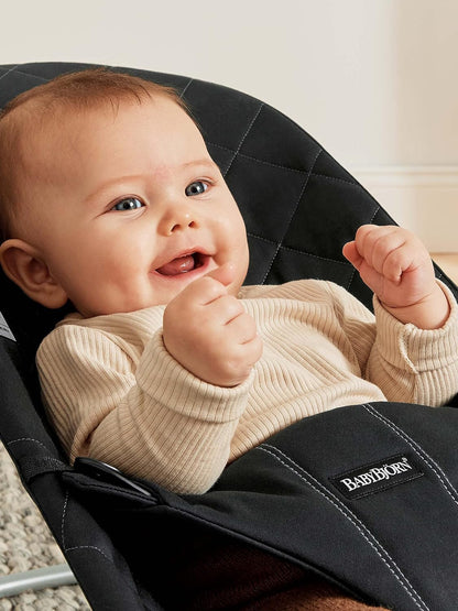 BabyBjörn Bouncer Bliss, Woven, C-quilt Black - Available at All In One Marketplace Canada
