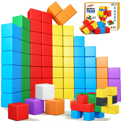 KAEILORU Magnetic Blocks for Kids 3-5 45PCS Toddler Magnet Building Tiles 🍁 All In One Marketplace Canada