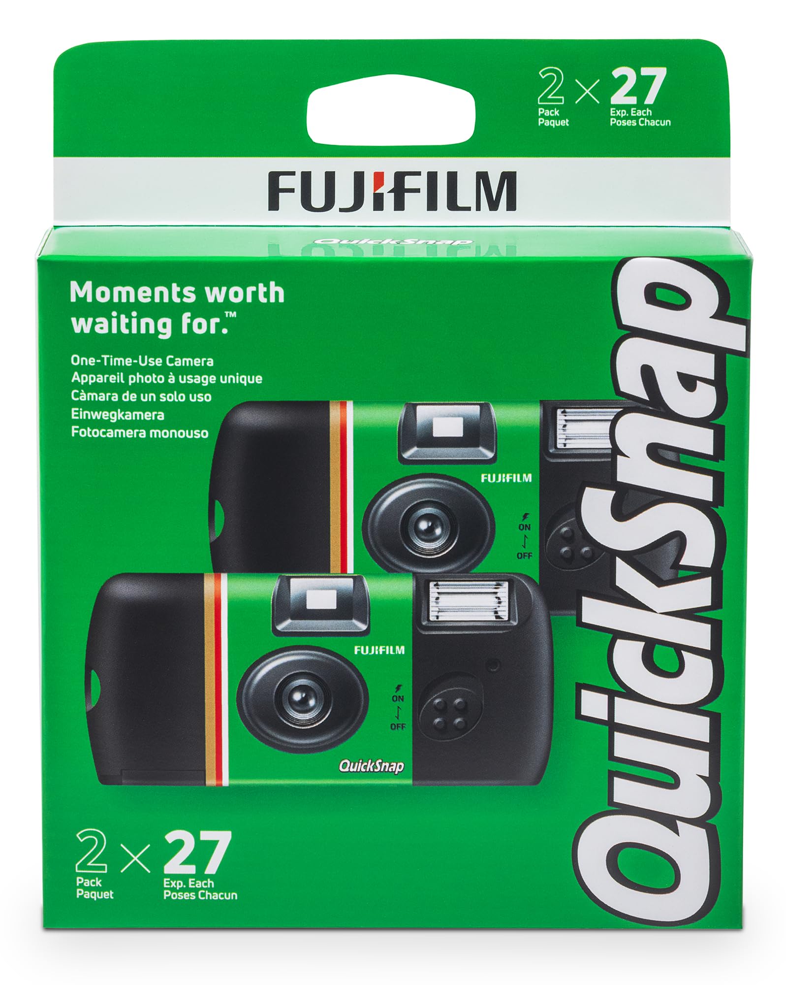 QuickSnap Flash 400 One-Time-Use Camera - 2 Pack