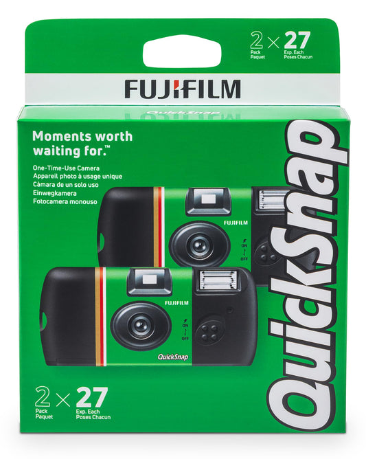 QuickSnap Flash 400 One-Time-Use Camera - 2 Pack