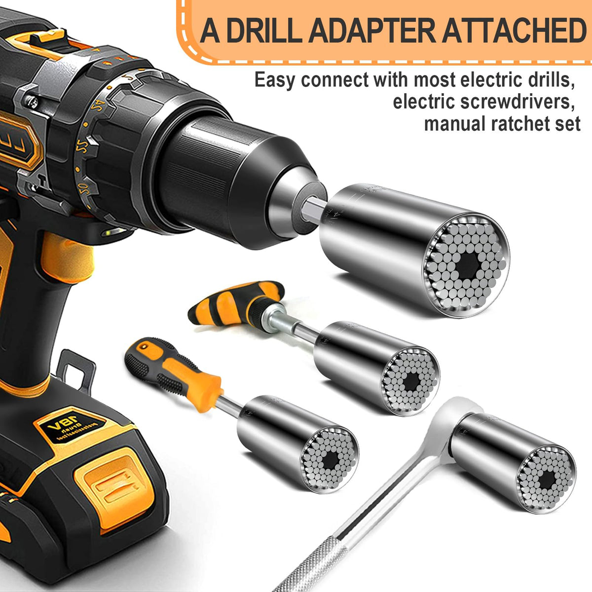 Stocking Stuffers for Men Adults Super Universal Socket Tools Christmas Gifts for Men, White Elephant Gifts for Adults, Ideas Gifts for Dad Him Husband Cool Gadgets Gifts for Men Who Have Everything 🍁 All In One Marketplace Canada