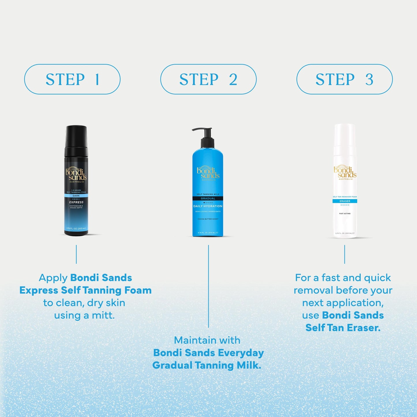 Bondi Sands 1 Hour Express Self Tanning Foam | Lightweight, Fragrance Free Self-Tanner for an Even, Streak-Free Tan | 200 mL