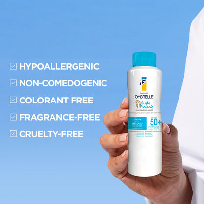 Garnier Ombrelle Kids Sunscreen Spray, SPF 50+, High Protection, Body Mist, Formulated for Sensitive Skin, Water-Resistant, Broad Spectrum UVA/UVB Protection, Non-comedogenic, 122g Garnier