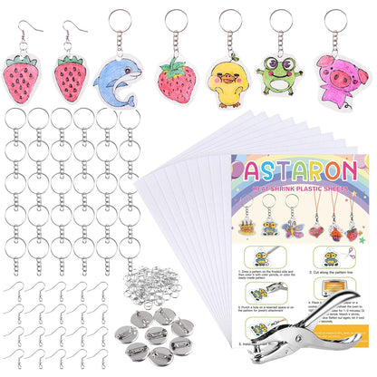 181Pcs Shrinking Plastic Kit for Kids Christmas Crafts, 20 pcs Film Sheets 🍁 All In One Marketplace Canada