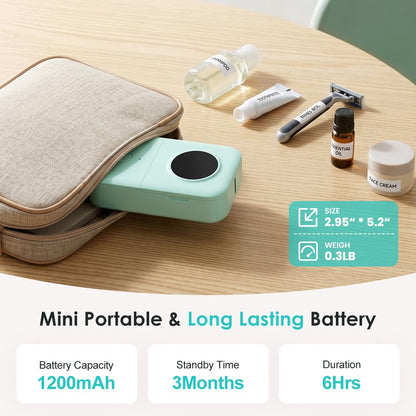 Phomemo D30 Label Maker Machine with Tape, Portable Bluetooth Label Printer, Small Smart Phone Handheld Sticker Mini Labeler Multiple Templates Font Icon Easy to Use Inkless Rechargeable F Office Home