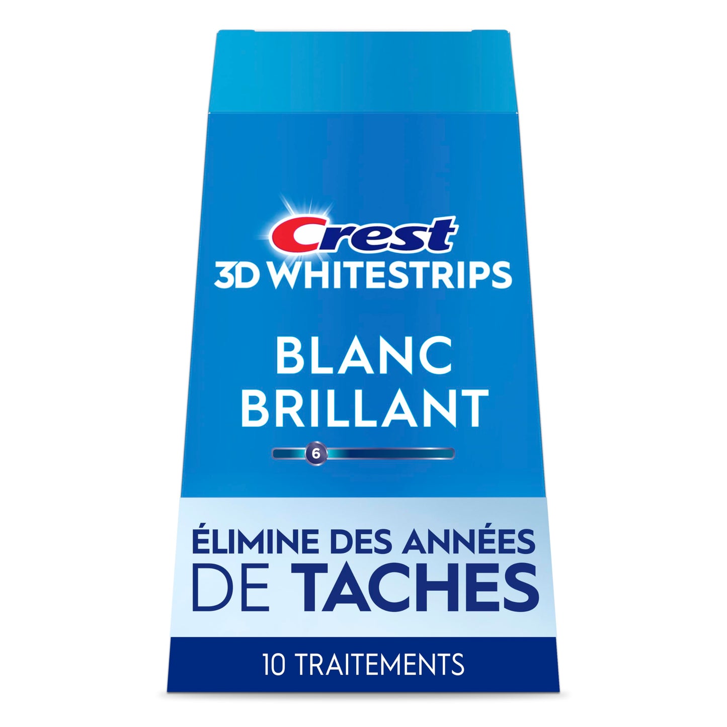 Crest 3D Whitestrips Vivid White At-home Teeth Whitening Kit, 10 Treatments, 6 Levels Whiter