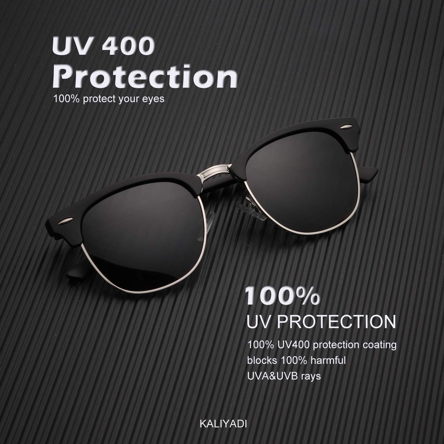 KALIYADI Polarized Sunglasses for Men and Women Unisex Sun glasses UV Blocking Lightweight