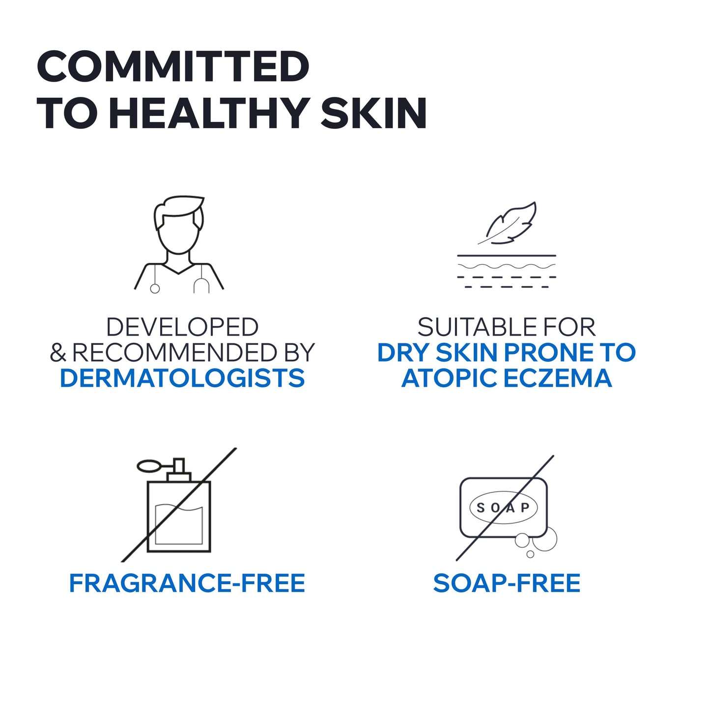 Uriage Xémose Cleansing Soothing Oil - Face & Body Cleanser & Shower Gel - Long-Lasting Comfort For Dry, Sensitive Skin Prone to Atopic Eczema - Soap-free, Fragrance-free For Your Whole Family - 500ml Uriage