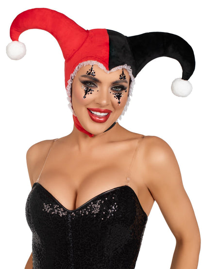 Leg Avenue womens Halloween Costume, Black/Red, One Size