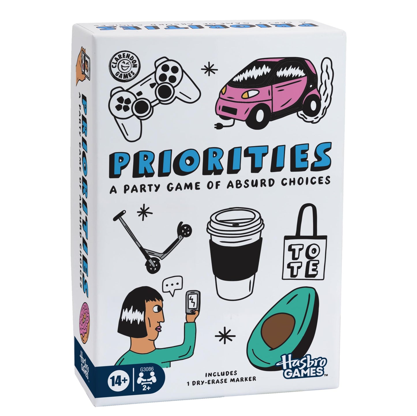 Priorities Game | A Party Game of Absurd Choices | Hilarious Card Games for Adults and Teens | Ages 14+ | 2+ Players | 30 Mins. (English Version) Hasbro Gaming