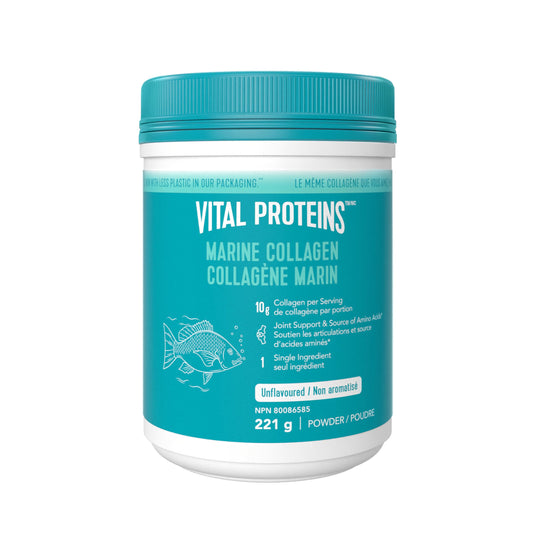VITAL PROTEINS Marine Collagen Peptides Powder, Helps Form Collagen And Reduce Joint Pain Associated With Osteoarthritis, Source Of Amino Acids, No Added Sugar, No Artificial Colours Or Flavours, 221 g - Available at All In One Marketplace Canada