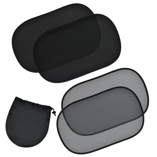 EcoNour Car Window Shades for Baby (4 Pack) - 20"x12" | Sun Shade for Car Window for Kids | Shades for Side Windows | Automotive Sun Protection from UV and Sun Glare | Baby Accessories