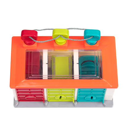 Battat Toy, Color Sorting Push-and-Go Playset, Red, Toddler Battat