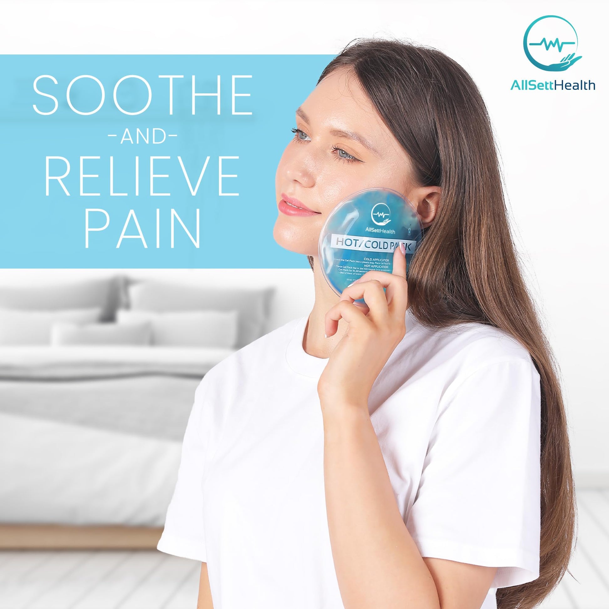 Reusable Cold Gel Ice Packs for Injuries | 7 Pack Cold Compress Gel Ice Pack for Knee, Neck, Hip, Shoulder & Back Pain - Available at All In One Marketplace Canada