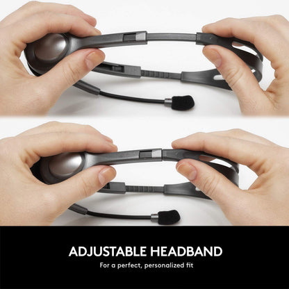 Logitech H111 Wired Headset Stereo Headphones Noise Cancelling - Black 🍁 All In One Marketplace Canada