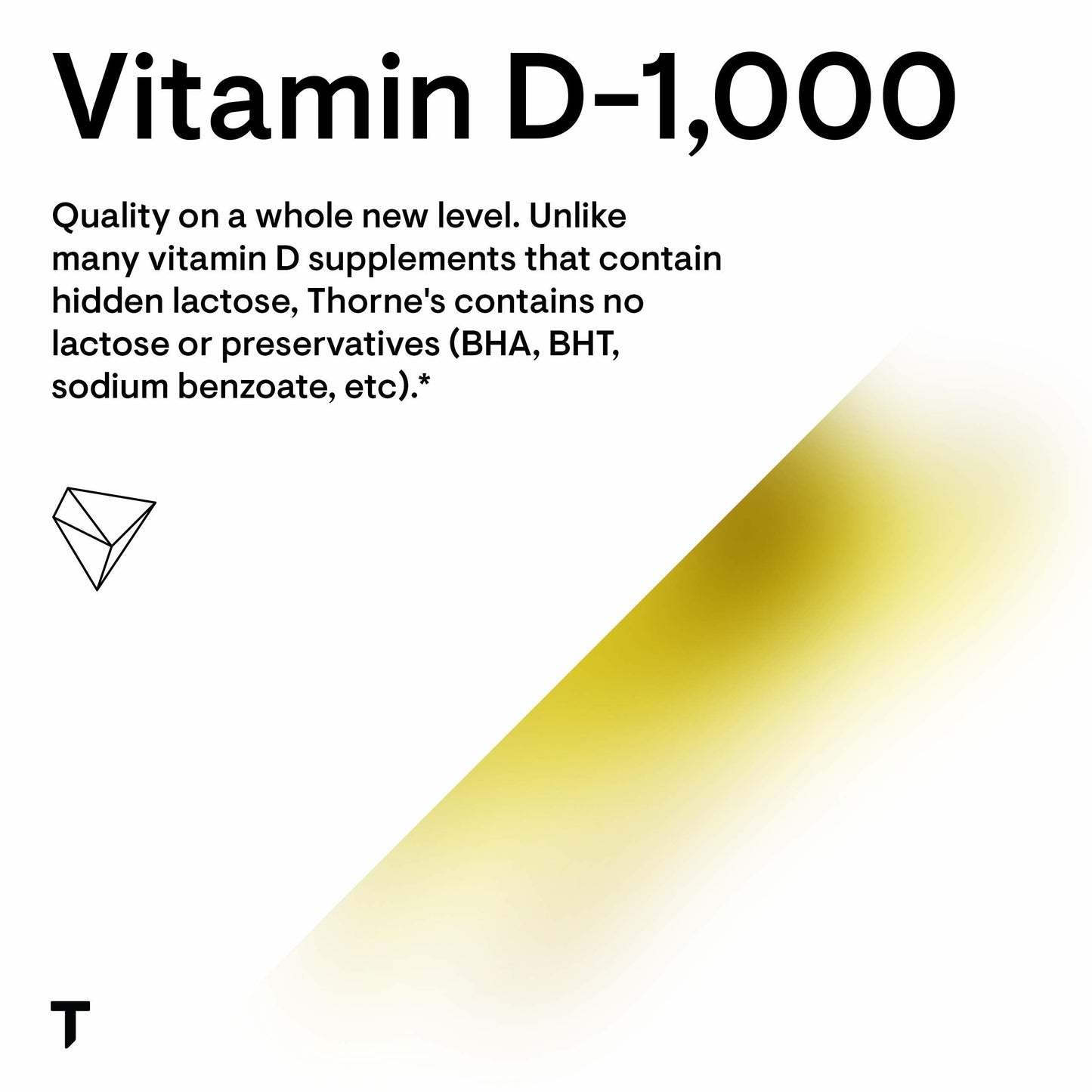 Thorne Vitamin D-1000 - Vitamin D3 Supplement (1,000 IU) for Healthy Bones and Muscles - 90 Capsules - Available at All In One Marketplace Canada