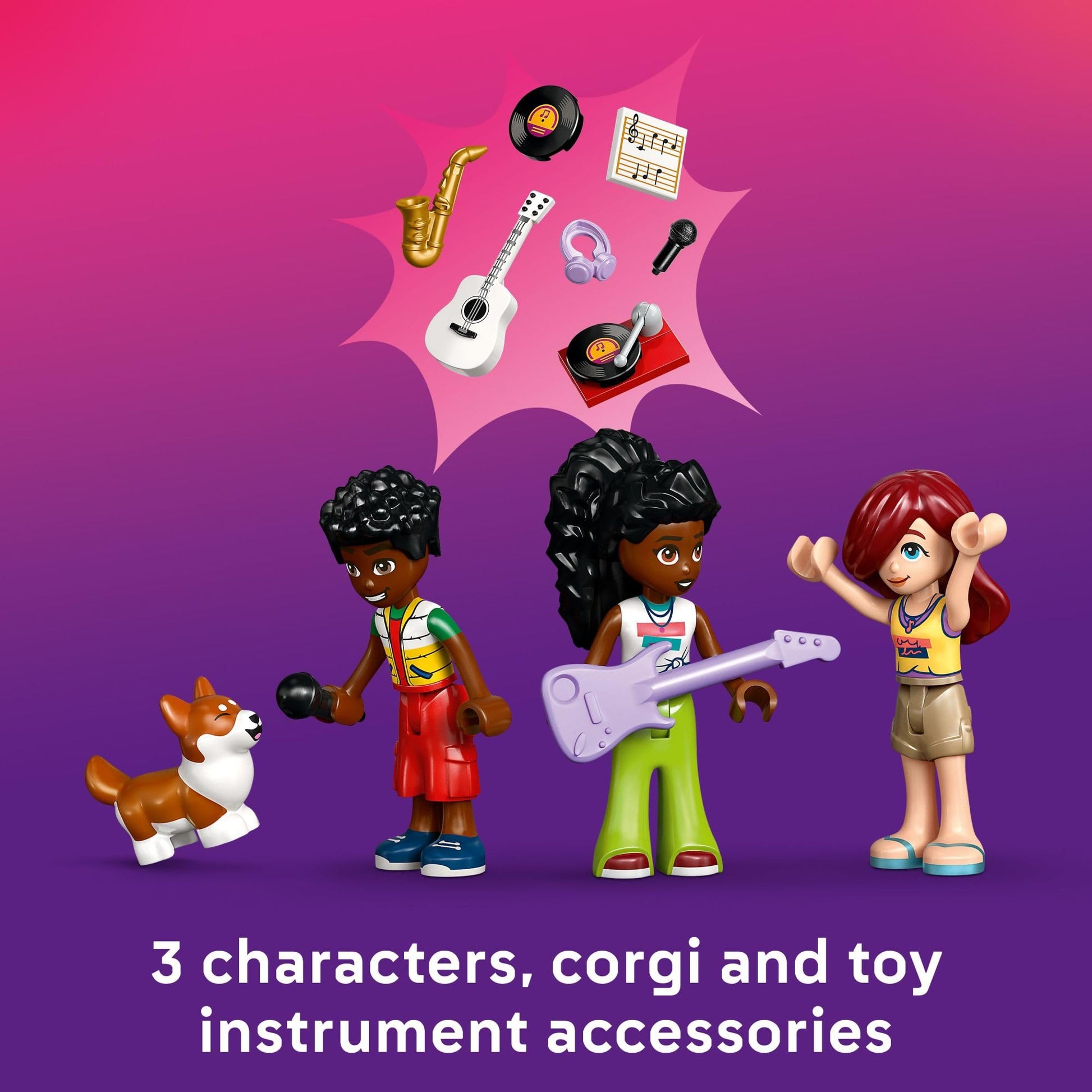 LEGO Friends Music Store & Apartment Building Set - Interactive Storytelling Playset for Girls & Boys, Ages 7+ - Includes Marimba The Corgi Toy - Gift Idea for Birthdays and Music Lovers - 42653 LEGO
