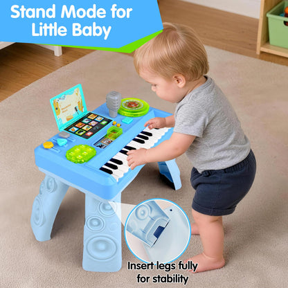 Baby DJ Table for Toddlers 1-3, Baby Musical Piano Toys 6-9-12-18 Months Toddler Learning DJ Mixing Table with Music & Light Educational Toy for 1 Year Old Boy Girl First Christmas Birthday Gift 🍁 All In One Marketplace Canada