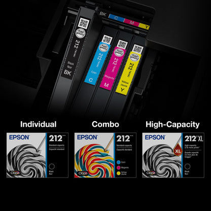 Epson 212 Genuine Ink Cartridge XL Black and Standard Color Combo Pack Epson