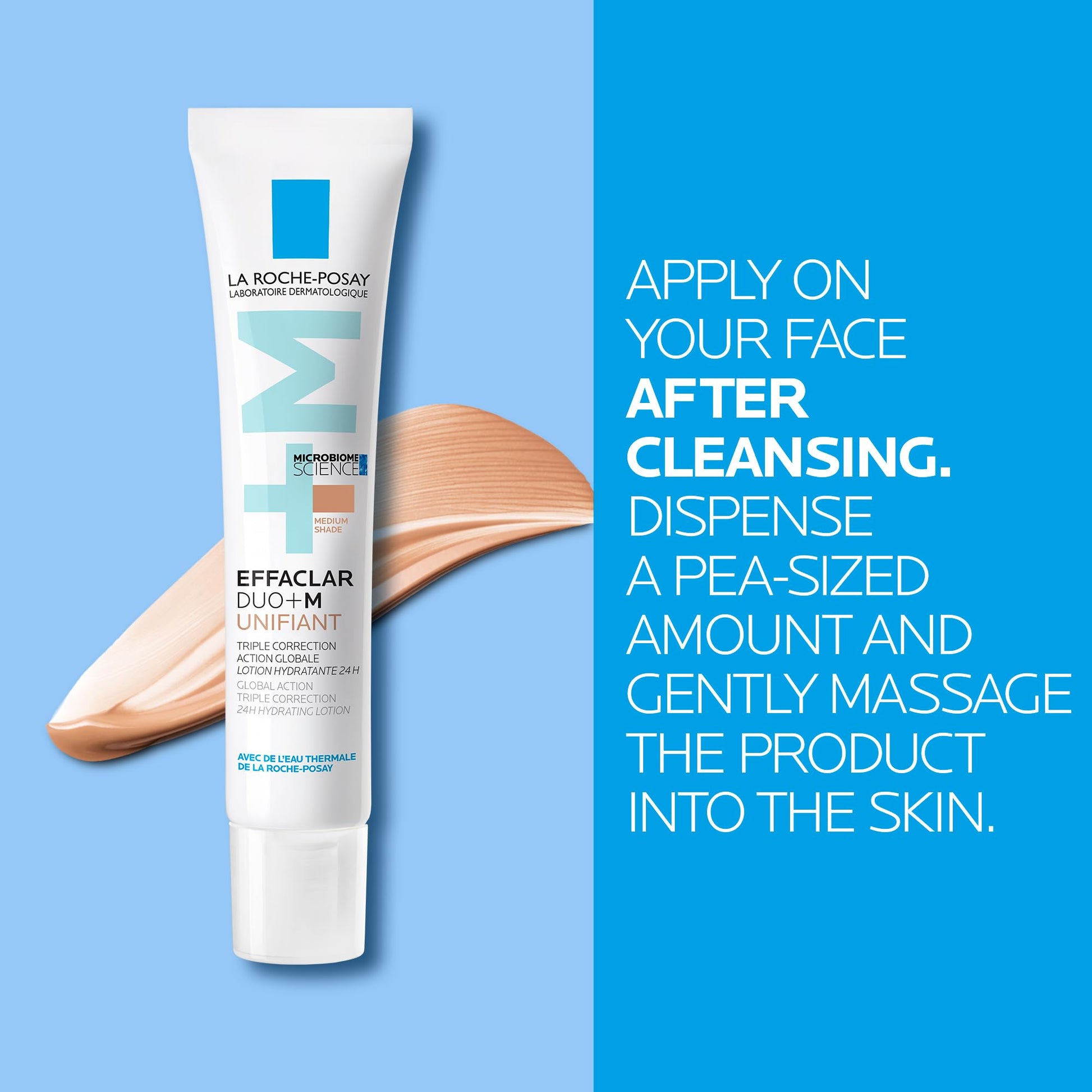 La Roche-Posay Tinted Moisturizer, Effaclar Duo [+] Unifying Tinted Correcting Care for Blemishes and Marks, Suitable for Acne-Prone Skin & Acne Marks, 40ml La Roche-Posay