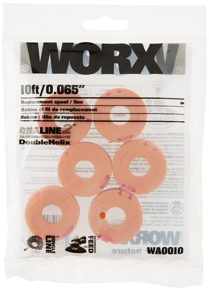 Worx WA0010 6-Pack Grass Trimmer Line for Cordless Series WG150s, 151s, 152, 155s, 165, 166 - Available at All In One Marketplace Canada