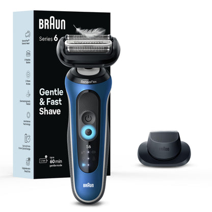 Braun Electric Razor for Men Series 6, Beard Shaver, Electric Shaver, GentleFlex, SkinGentle Foil, with Precision Trimmer, S6 6120s, 1 item 🍁 All In One Marketplace Canada Braun