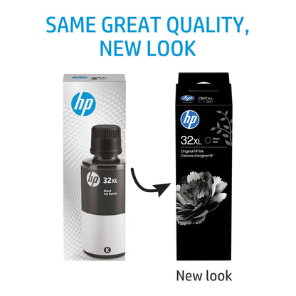 HP 32XL Black Ink Bottle, 135ml (1VV24AN) HP