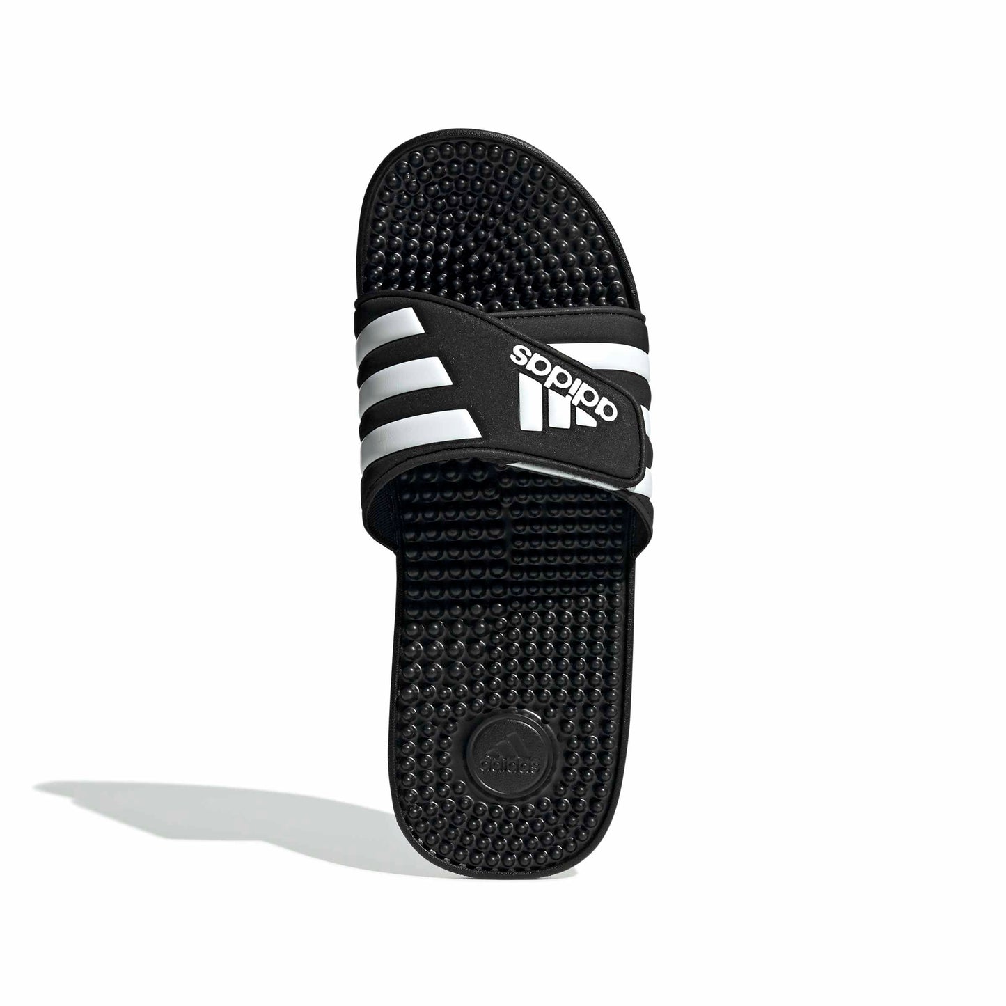 adidas Unisex-Adult Adissage, Black/White/Black, 8