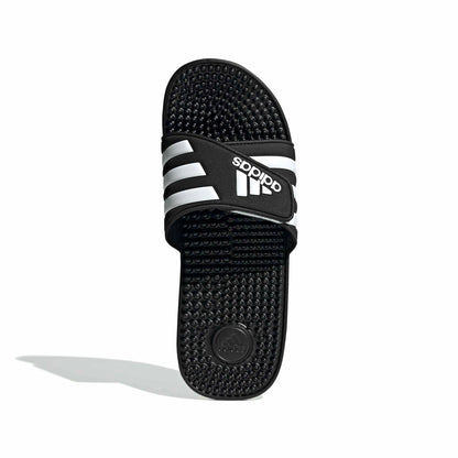 adidas Unisex-Adult Adissage, Black/White/Black, 8