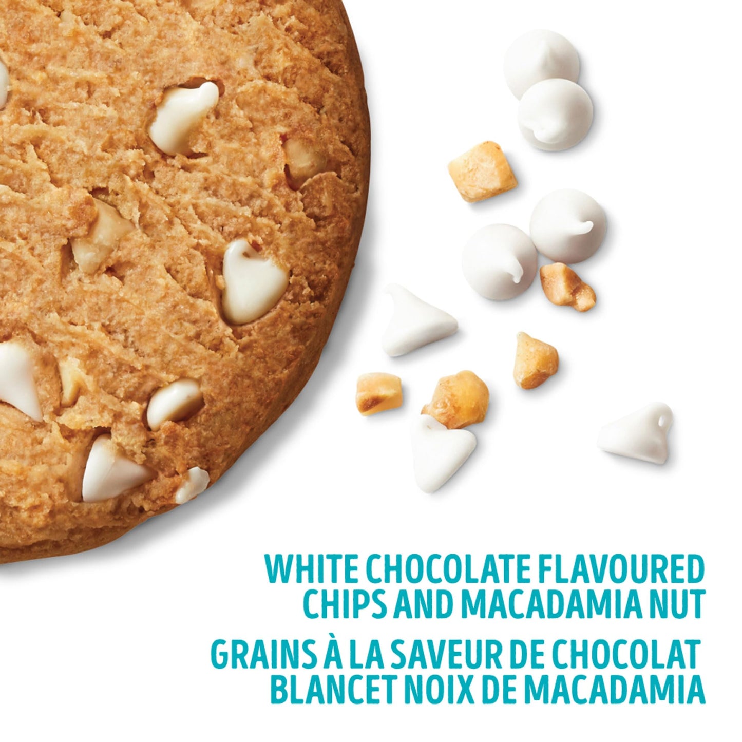 Lenny & Larry's The Complete Cookie – White Chocolate Flavored Macadamia 113g BOX OF 12 – High Protein Snack with 16g Plant Protein – Soft-Baked Low Sugar Cookies High in Fibre, Non-GMO & Vegan 🍁 All In One Marketplace Canada