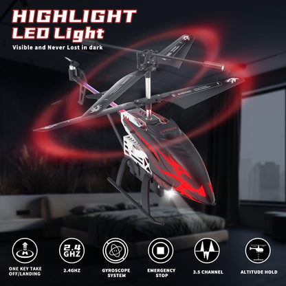 Remote Control Helicopter for Kids with 30-Minute Flight Time, LED Light Effects, Altitude Hold, One-Key Takeoff/Landing, for Boys and Girls Ages 6+, Perfect Christmas and Birthday Gifts 🍁 All In One Marketplace Canada