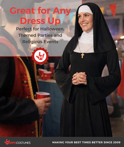 Fun Shack, Nun Woman Costume Women, Halloween Costumes for Women, Large