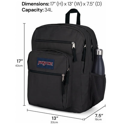 JanSport Laptop Backpack - Computer Bag with 2 Compartments, Ergonomic Shoulder Straps, 38.1 cm Laptop Sleeve, Haul Handle - Black