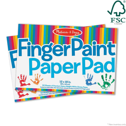 Melissa & Doug Finger Paint Paper Pad 2-Pack Kids Art Supply