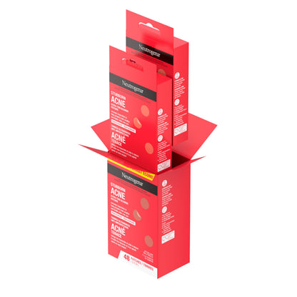 Neutrogena Stubborn Acne Blemish Pimple Patches, Hydrocolloid, 2x24 Pack Neutrogena
