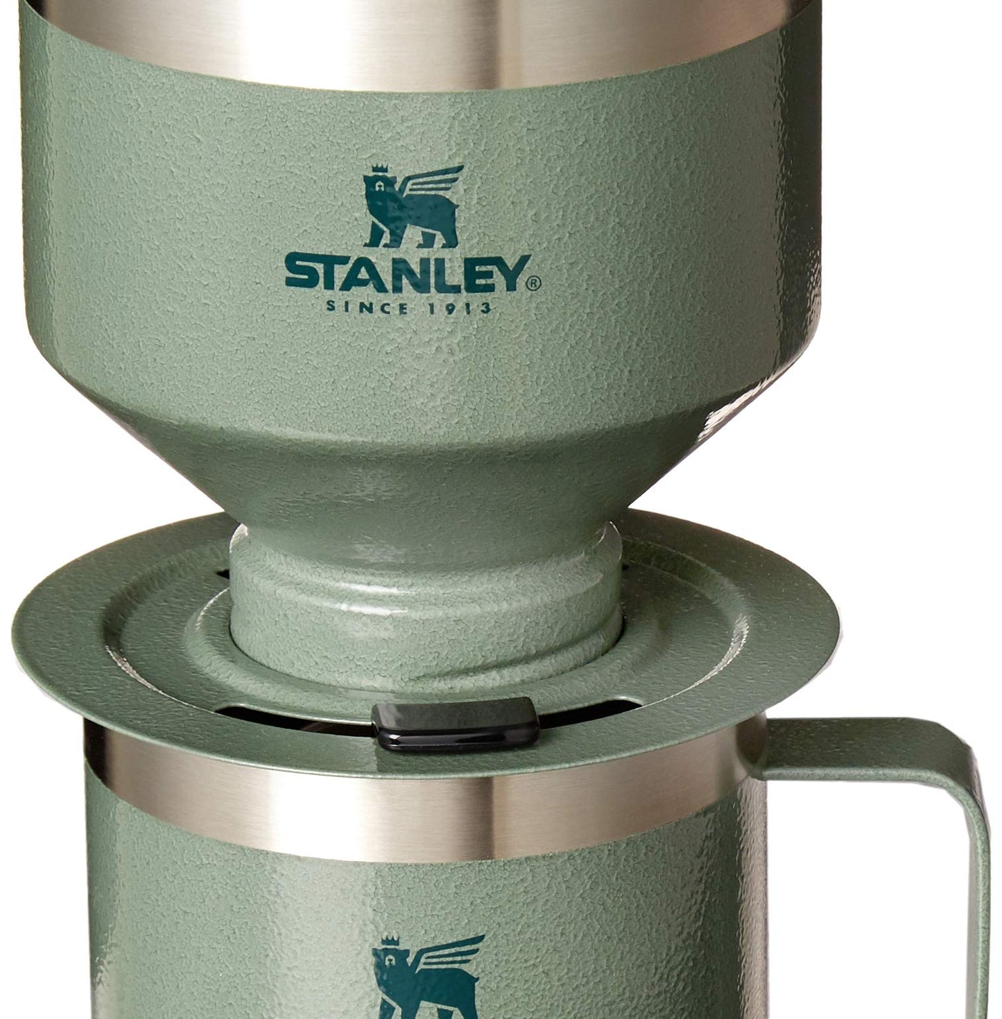 Stanley Perfect Brew Pour Over Set | 12 oz Camp Mug with Lid Included | Drip Coffee Maker with Reusable Filter | Insulated Stainless Steel | BPA-Free | Hammertone Green 🍁 All In One Marketplace Canada
