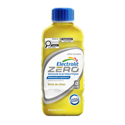 Electrolit Zero Hydration Beverage & Recovery Drink w/Electrolytes, 625ml - Pack of 12- LEMON BREEZE 🍁 All In One Marketplace Canada