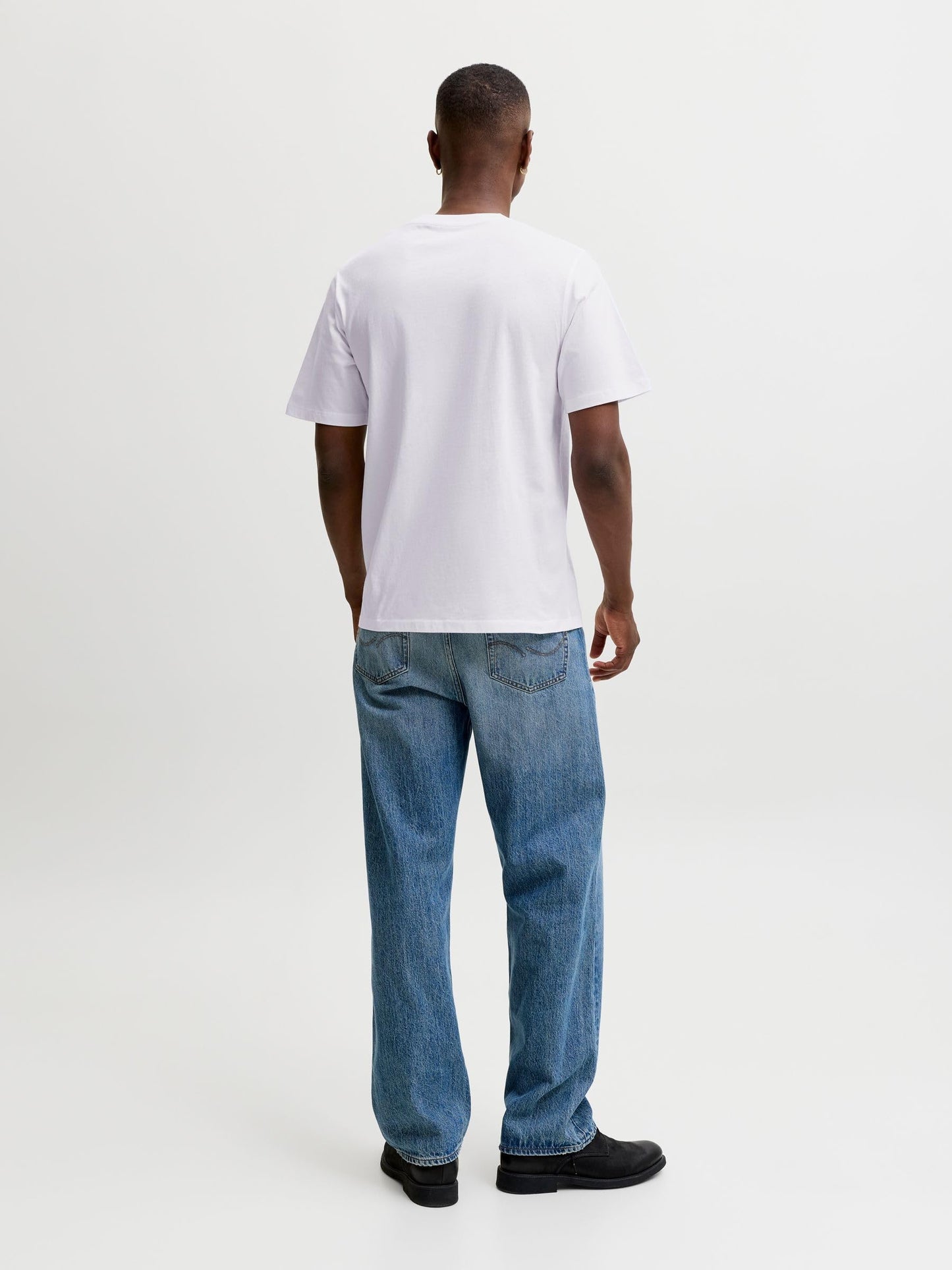 JACK & JONES Men's Regular Fit T-Shirt JJEORGANIC Basic TEE SS O-Neck NOOS White Large JACK & JONES
