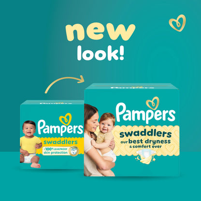 Pampers Swaddlers Diapers, Size 0 (up to 10 lbs), 136 Count, Absorbent, Keeps Baby Dry and Comfortable, Skin Safe Disposable Baby Diaper